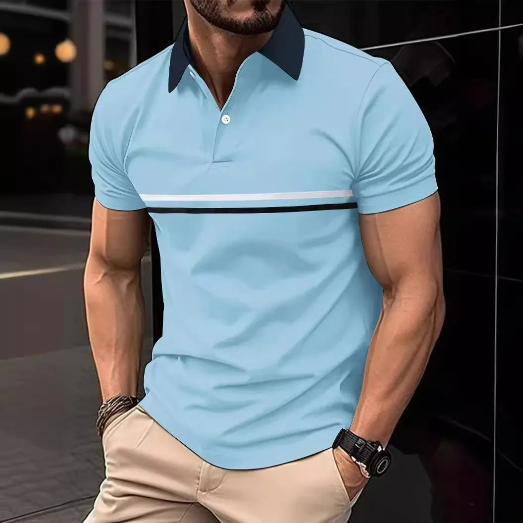 Striped Polo Tee