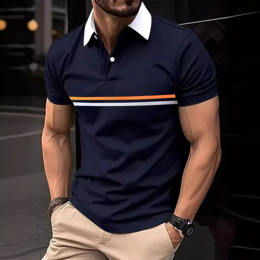 Striped Polo Tee