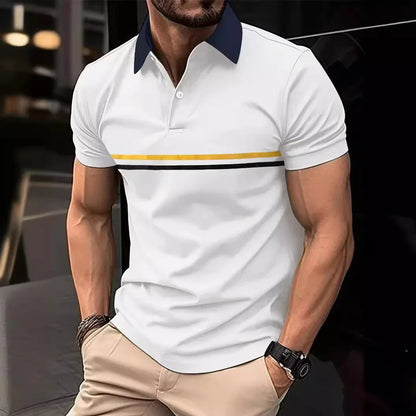 Striped Polo Tee